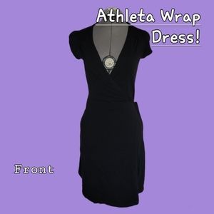 Athleta stretch wrap dress!